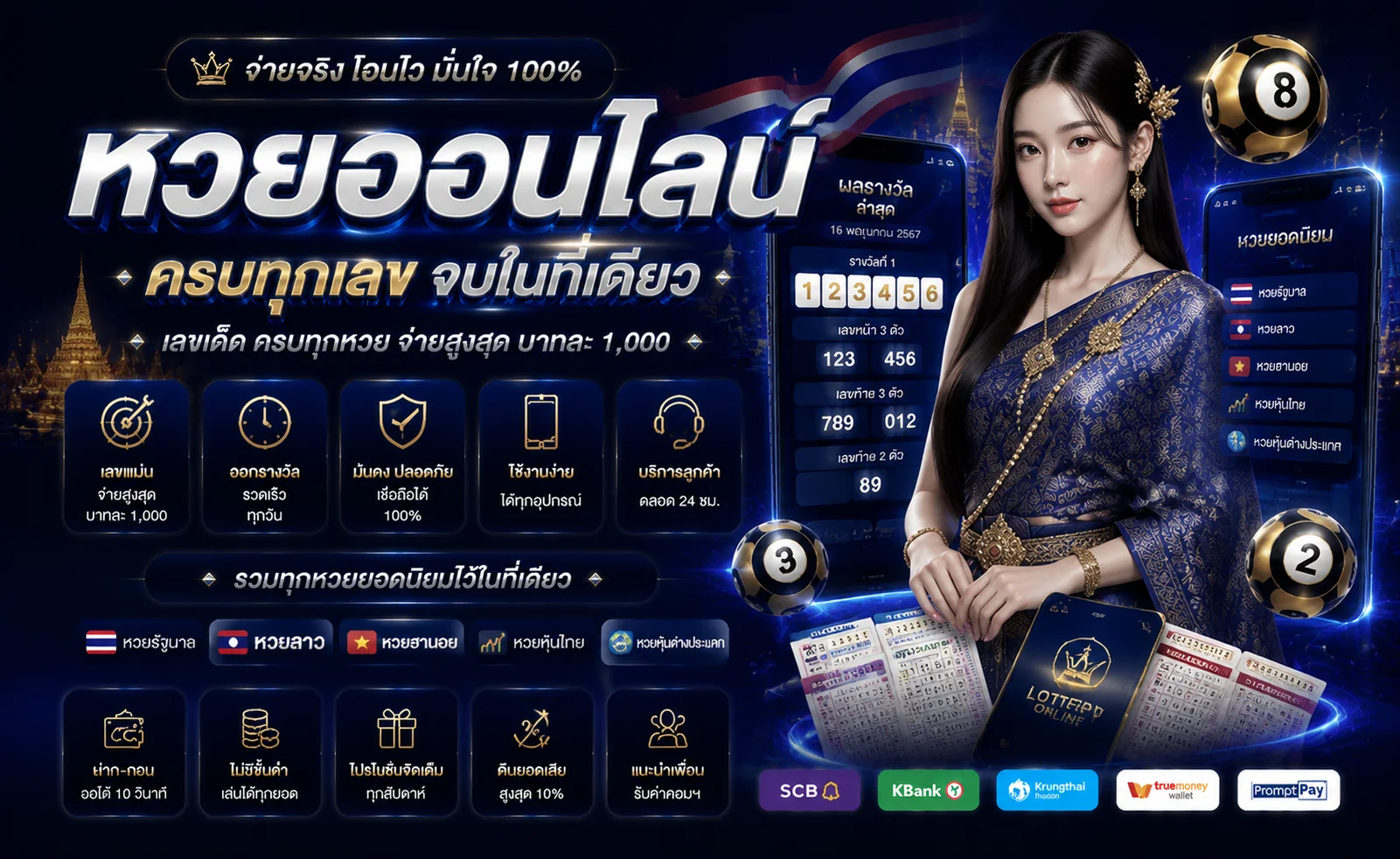 แทงหวยออนไลน์ PGRICH88 หวยรัฐบาล หวยลาว หวยฮานอย